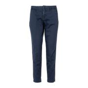 Cropped Trousers Roy Roger's , Blue , Dames