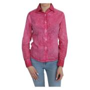 Collared shirt met lange mouwen Ermanno Scervino , Pink , Dames