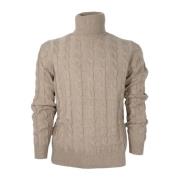 Heren Slim Fit Cashmere en Wol Coltrui Cashmere Company , Beige , Dame...