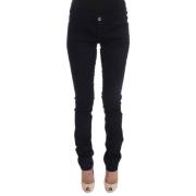 Katoenen blend slanke fit jeans Costume National , Black , Dames