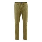 Slim Fit Gabardine Chino Broek BomBoogie , Green , Heren