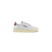 Witte Leren Lage Sneakers Autry , White , Dames