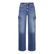 Straight Jeans Mother , Blue , Dames