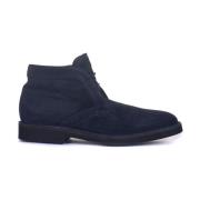 Suede ankle boots Canali , Blue , Heren