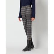 Chino trousers with check check art. P084pq Manila Grace , Gray , Dame...