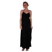 Maxi Jurk Forte Forte , Black , Dames