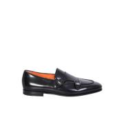 Zwarte Loafers voor Heren Santoni , Black , Heren