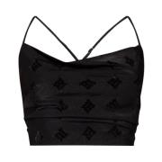 Mouwloze crop top Misbhv , Black , Dames