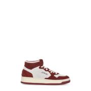 Bordeaux High Top Sneakers Autry , Red , Dames