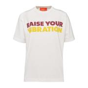 Regenboog Motto Oversized T-shirt La DoubleJ , White , Dames