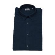 Casual Polo Mouwloos Shirt Aspesi , Blue , Heren