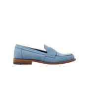 Harper Lichtblauwe Denim Loafers Scarosso , Blue , Dames