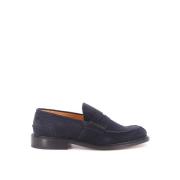 James Penny Loafer suede Tricker's , Blue , Heren