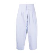 Cropped Trousers Jejia , Blue , Dames