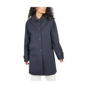 Single-Breasted Coats Trench & Coat , Blue , Dames