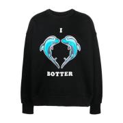 Sweatshirt Botter , Black , Heren