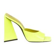 Gele platte schoenen met piramidehak The Attico , Yellow , Dames