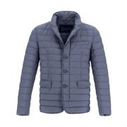 Sportjas, Puffer Stijl, Marineblauw Herno , Blue , Dames