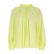 Fluo Gele Polyester Blouse Lanvin , Yellow , Dames
