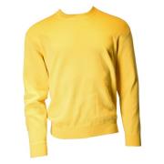 Sweatshirt Roberto Collina , Yellow , Heren