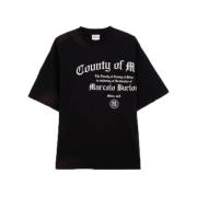 Opvallend County Degree Logo T-shirt Marcelo Burlon , Black , Heren