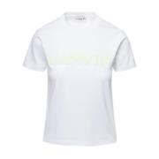 Klassieke Logo Print Wit T-shirt Lanvin , White , Dames