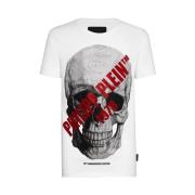Skull White T-Shirt SS 16 Philipp Plein , White , Heren