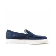 Suède Loafers voor Heren Doucal's , Blue , Heren