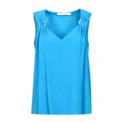 Sleeveless Tops Simona Corsellini , Blue , Dames