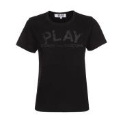 T-shirt Comme des Garçons Play , Black , Heren