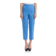 Cropped Trousers Seventy , Blue , Dames