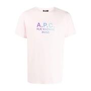 T-shirt A.p.c. , Pink , Heren