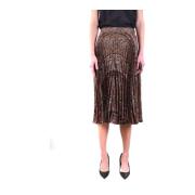 Halflange Rok Celine , Brown , Dames