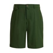 Groene Chino Bermuda Shorts PT Torino , Green , Heren