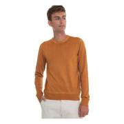 Round-neck pullover Gran Sasso , Orange , Heren