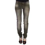Was katoenen blend slanke fit jeans Ermanno Scervino , Gray , Dames