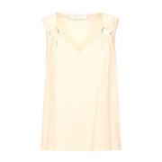 Sleeveless Tops Simona Corsellini , Beige , Dames