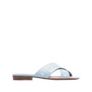 Sandalen met gekruiste bandjes Santoni , Blue , Dames