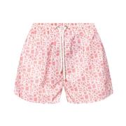 Shorts met logo Moncler , Pink , Dames