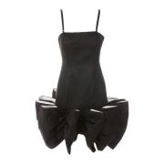 Zwarte polyester leiza mini -jurk Rotate Birger Christensen , Black , ...