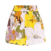 Grote Bloem Pull-Up Shorts La DoubleJ , Multicolor , Dames