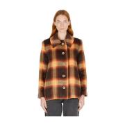 Nomad Plaid Jas Rodebjer , Brown , Dames