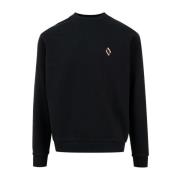 Grafische Print Crew Neck Sweaters Marcelo Burlon , Black , Heren