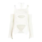 Long Sleeve Tops Andrea Adamo , White , Dames