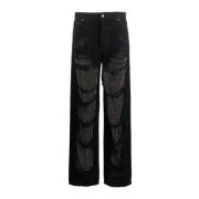 Straight Jeans Darkpark , Black , Dames