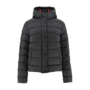 Zwarte Parka met Rechte Snit Jott , Black , Dames