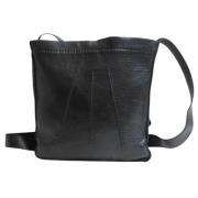 Pre-owned Leather shoulder-bags Hermès Vintage , Black , Dames