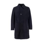 Single-Breasted Coats Brioni , Blue , Heren