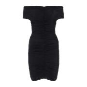Zwarte stretch nylon mini jurk Andamane , Black , Dames