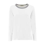 Round-neck Knitwear Panicale , White , Dames